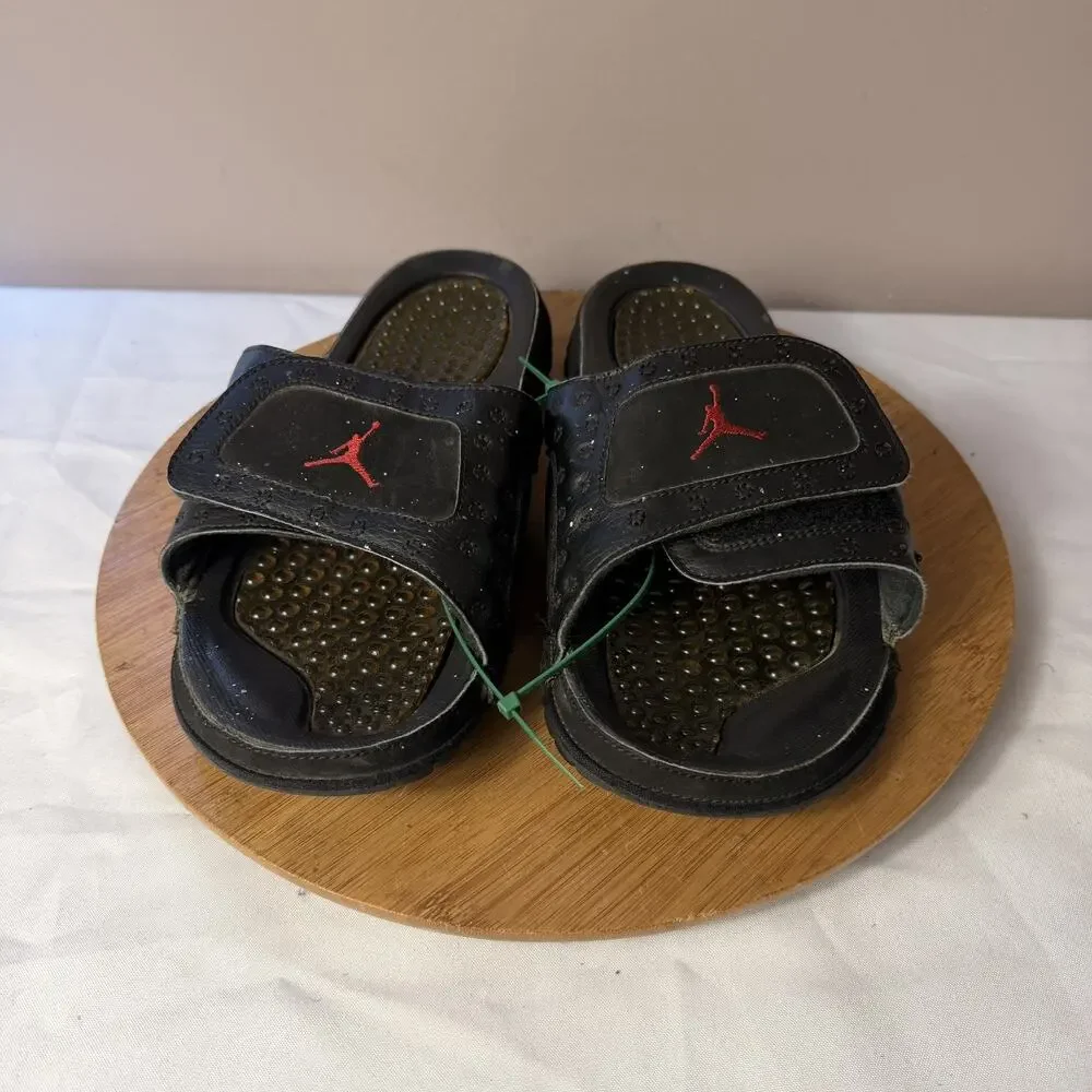 RARE 2014 Jordan Hydro 13 Slide Black Cat Size 10